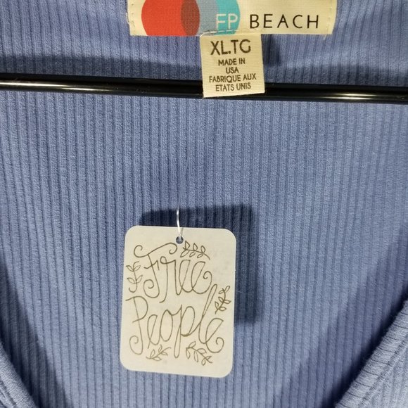 Free People Dresses Free People Sweater Midi Dress Blue LARGE - X-LARGE - NWT - Picture 4 of 7